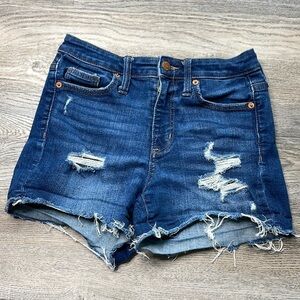 Universal Thread Women’s Distressed High Rise Midi Shorts, size 0/25